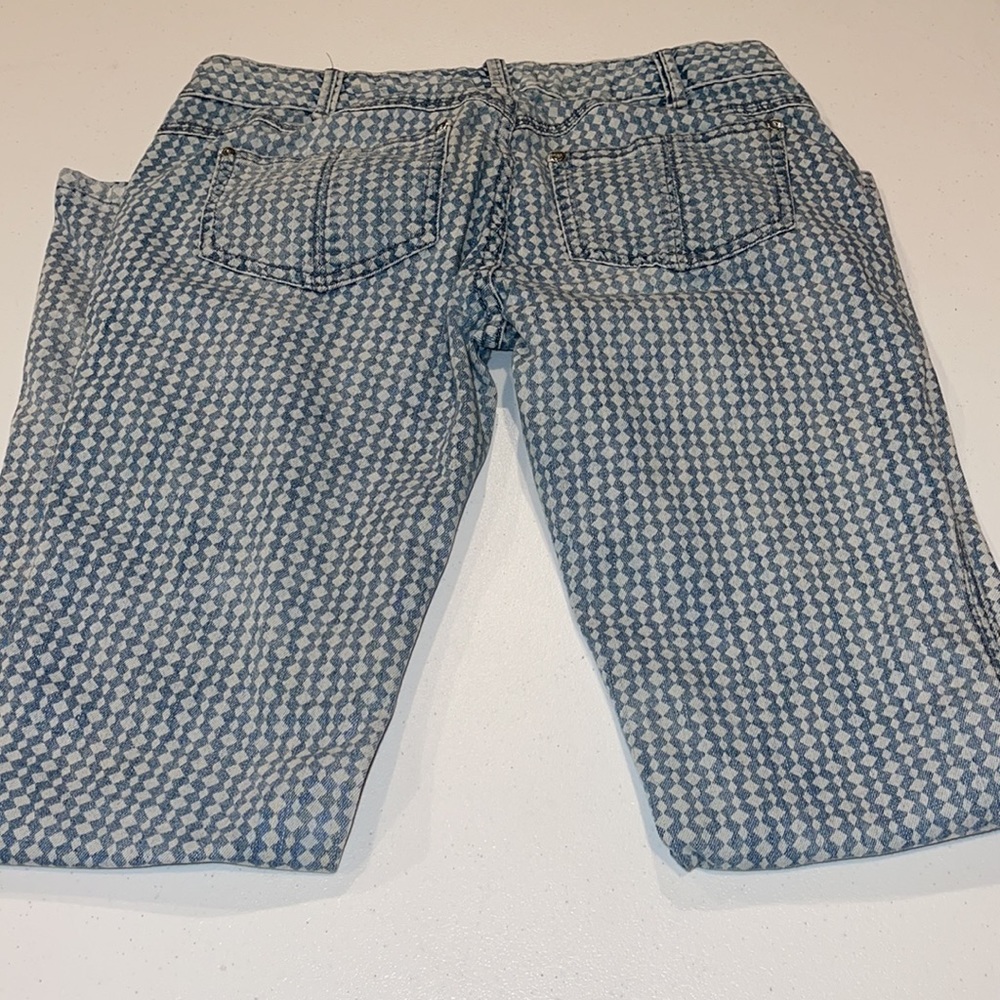 Free People Diamond Checkered Jeans - Picture 3 of 9